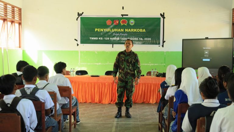 Selamatkan Masa Depan Bangsa, Satgas TMMD ke-129 Kodim 1505/Tidore Gelar Penyuluhan Bahaya Narkoba yang Harus Anda Ketahui